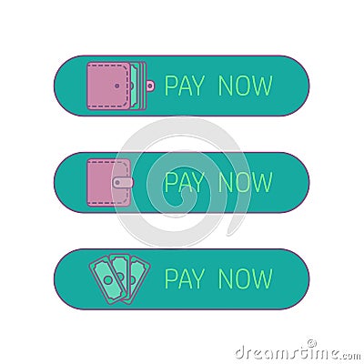 Web payment button Stock Photo