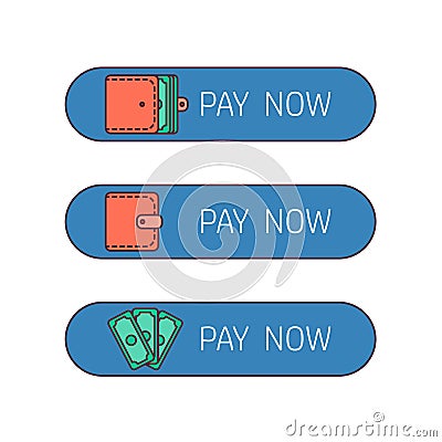 Web payment button Stock Photo