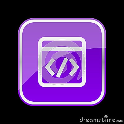 web program source code icon Vector Illustration