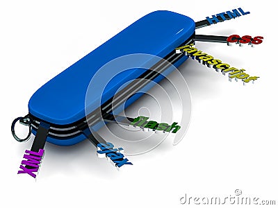 Web programming toolkit Stock Photo