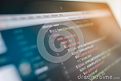 Web script Stock Photo