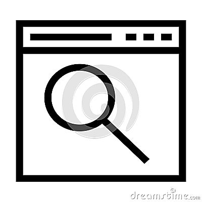 Web search icon Vector Illustration