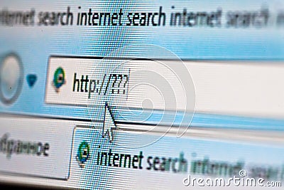 Web and search word Stock Photo