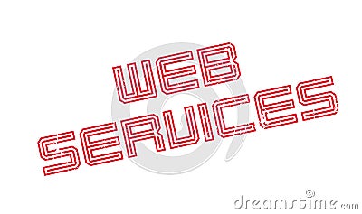 Web Services rubber stamp Vector Illustration