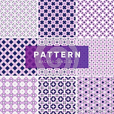 Set of geometric abstract patterns Stock Photo