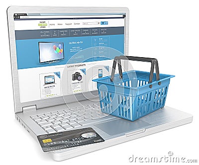Web Shopping. Stock Photo