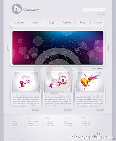 Web site Vector Illustration