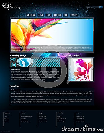 Web site Vector Illustration