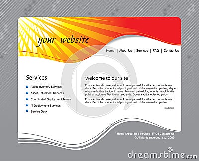 Web site design template Vector Illustration