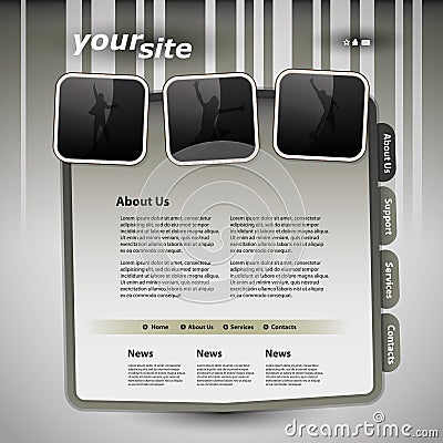 Web Site Design Template Vector Illustration