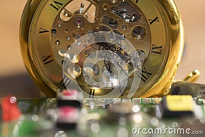 Web technology and time Stock Photo