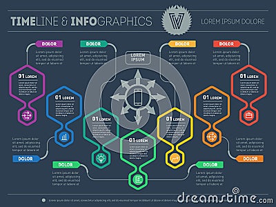 Web Template of a pyramidal chart, diagram or presentation. Vector infographic of technology or education process. Part of the re Stock Photo