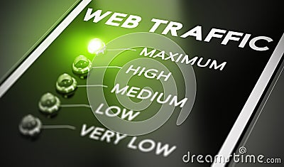 Web Traffic Stock Photo