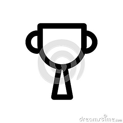 Trophy card line style icon. vector illustration Vector Illustration