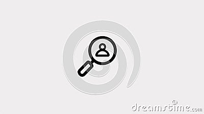 Web and UI Basic Search Icon for Professional Design Projects Stock Photo
