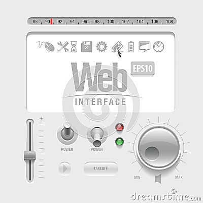 Web UI Elements Vector Illustration