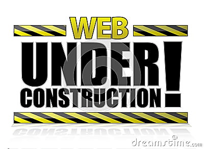 Web under construction illustration Vector Illustration