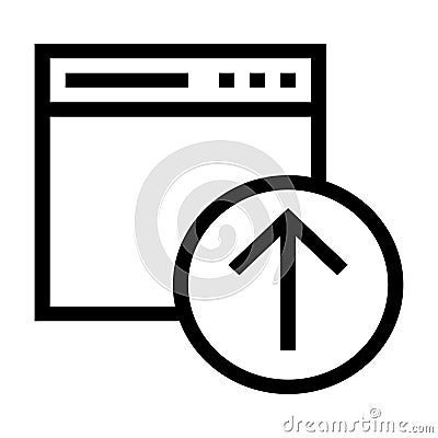 Web upload icon Vector Illustration