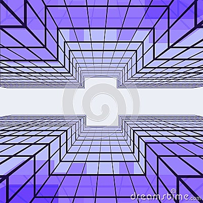 Vector business background Bright modern for poster banner concept architecture reflection illustration Vector Illustration