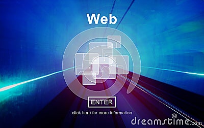 Web Website WWW Browser Internet Networking Concept Stock Photo