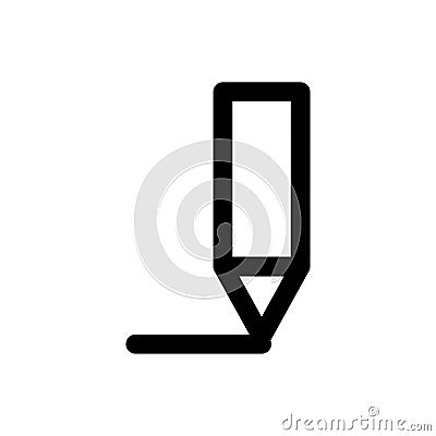 writing line style icon. vector illustration. Vector Illustration