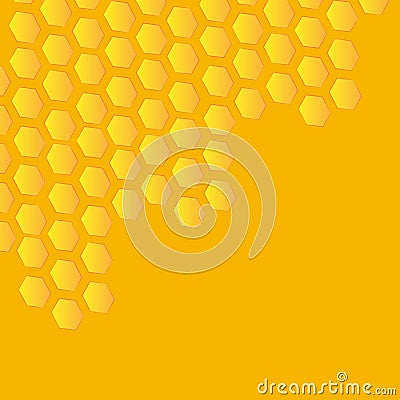 Yellow honeycomb monochrome Stock Photo