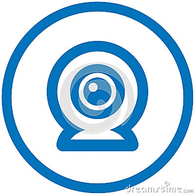 Webcam vector icon Vector Illustration