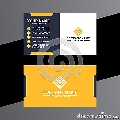 WebElegant minimal stylish business card_10 Stock Photo