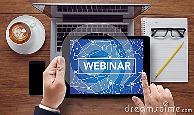 WEBINAR Stock Photo