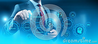 Webinar E-learning Training Business Internet Technology Concept Stock Photo