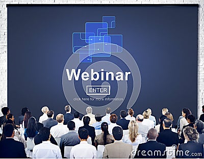 Webinar Online Internet Website Web Page Concept Stock Photo