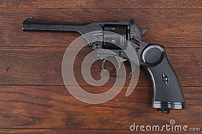 Webley Mk IV Top-Break Revolver service pistol for the armed forces of the United Kingdom, and the British Empire and Commonwealth Stock Photo