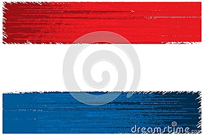 WebNetherlands vecto grunge flag isolated on white background. Abstract flag. Vector Illustration