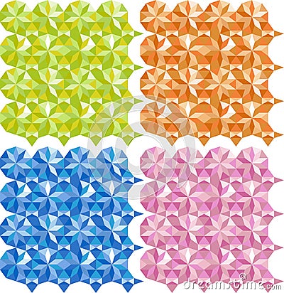 WebSeamless colorful crystal pattern. Gemstone texture in vector Vector Illustration