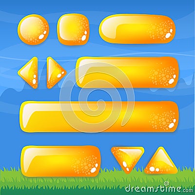 Webset of buttons Vector Illustration