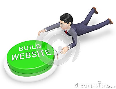 Website Building Software Coding Solution 3d Rendering Stock Photo