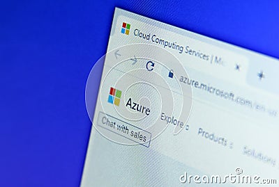 Microsoft Azure logo Editorial Stock Photo