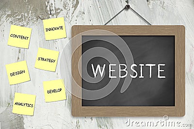 Website Concept Stock Photo