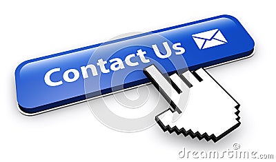 Website Contact Us Email Button Cartoon Illustration