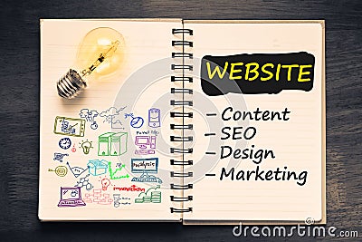 Website Creation Stock Photo