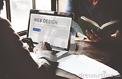 Website Design Homepage Layout Creativity Concept Stock Photo