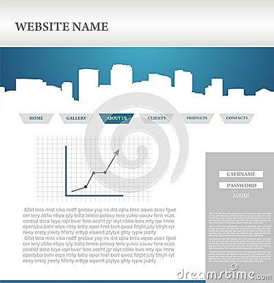 Website design template Vector Illustration