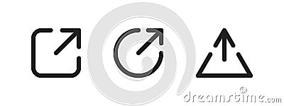 Website icons. Icons with arrows. Functional icons for interfaces. Vector scalable graphics Vector Illustration