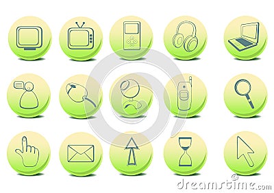 Website and Internet icons Vector Illustration
