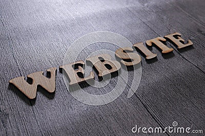 Website, Internet Technology Words Quotes Concept Stock Photo