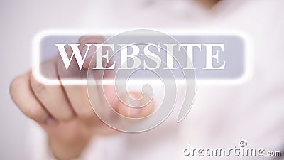 Website, Internet Technology Words Quotes Concept Stock Photo