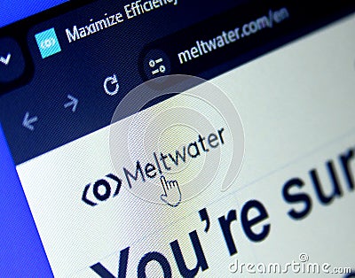 Meltwater Software company Editorial Stock Photo
