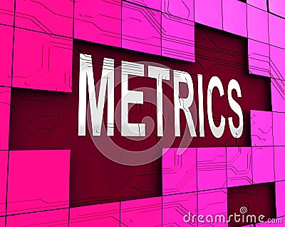 Website Metrics Business Site Analytics 3d Rendering Stock Photo