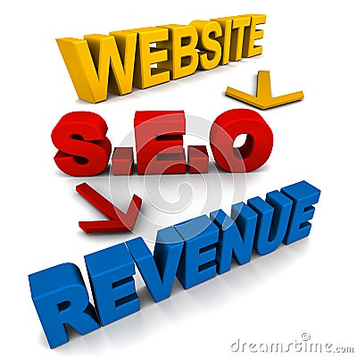Website revenue Stock Photo