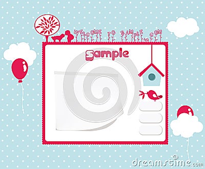 Website template Vector Illustration